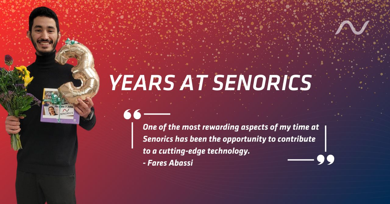 Fares Abassi celebrating 3 years at Senorics